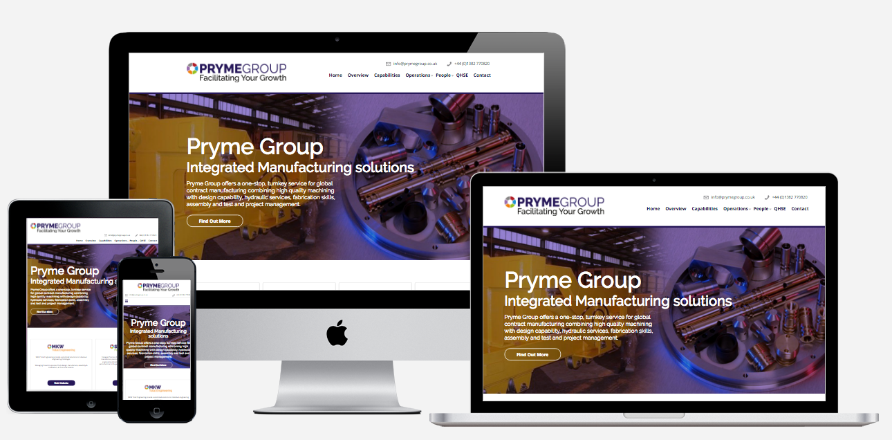 Pryme Group website